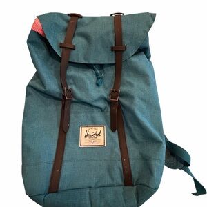 Herschel Supply Company Blue Backpack with Brown Accents